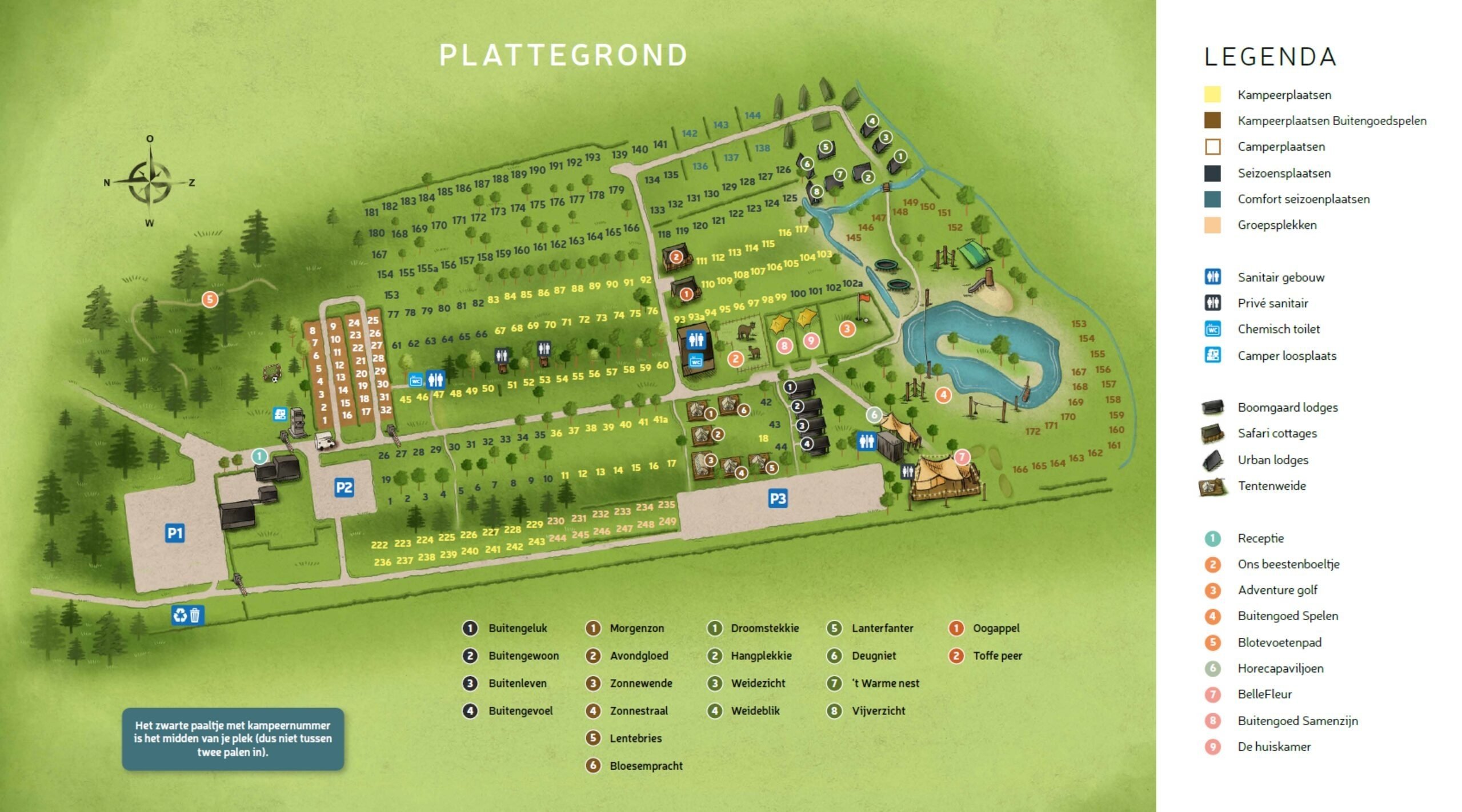 plattegrond de Boomgaard